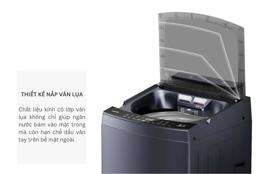Thiết Kế Nắp Vân Lụa Máy Giặt Toshiba Aw Dum1300kv
