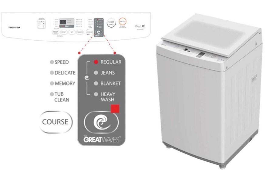 Bảng điều khiển máy giặt Toshiba J900DV