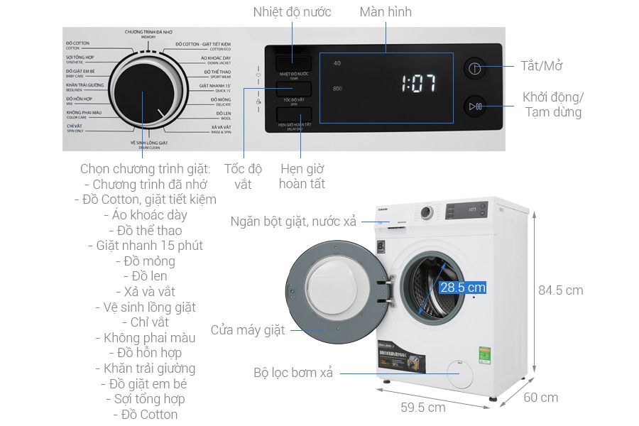 Bang Dieu Khien May Giat Toshiba Tw Bh95s2v